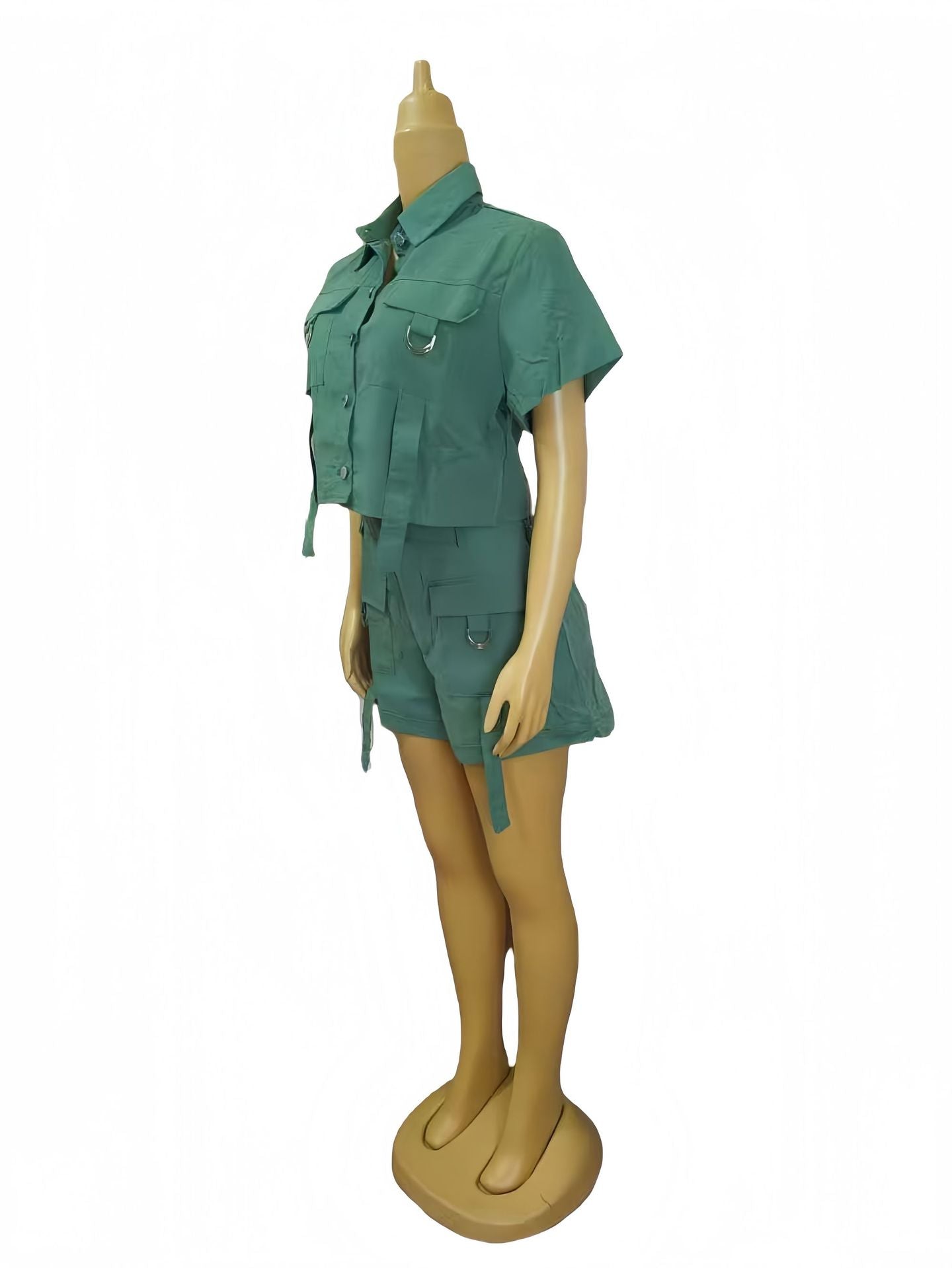 Women Casual Top and Shorts Two Piece Set 9