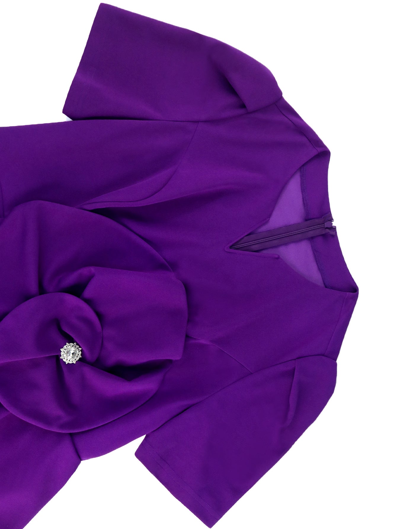 Plus Size Floral High Waist Cocktail Party Dress 7