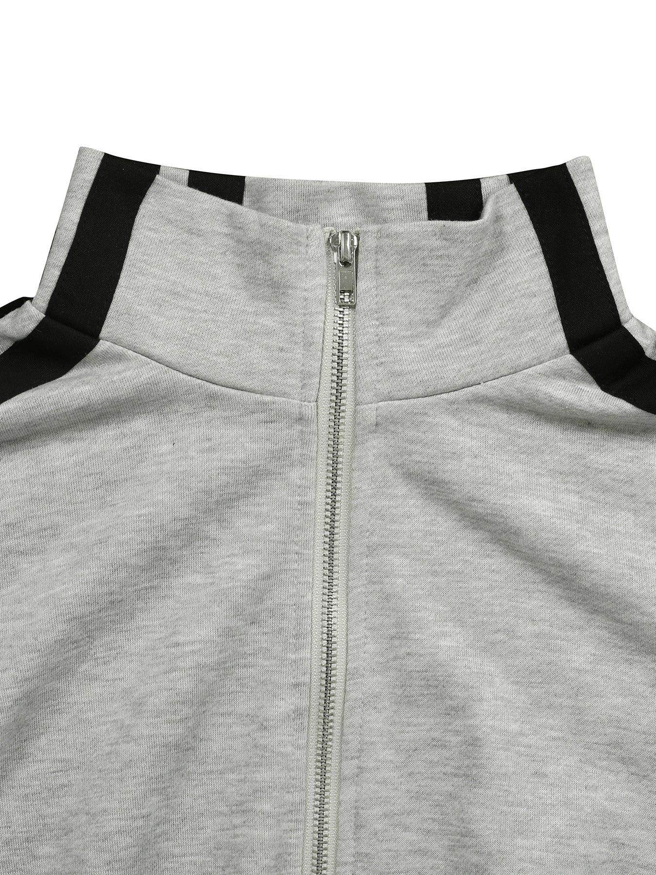 Women's Autumn Winter Sports Striped Jacket Loose Pants Two-Piece Set 13