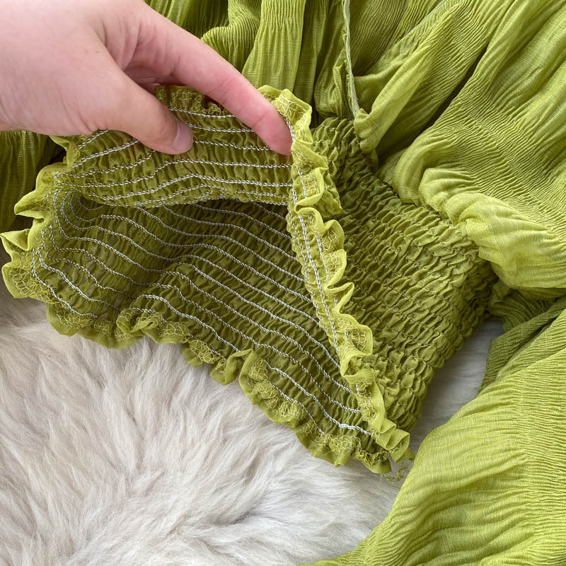 Women Pleated Crop Top 33