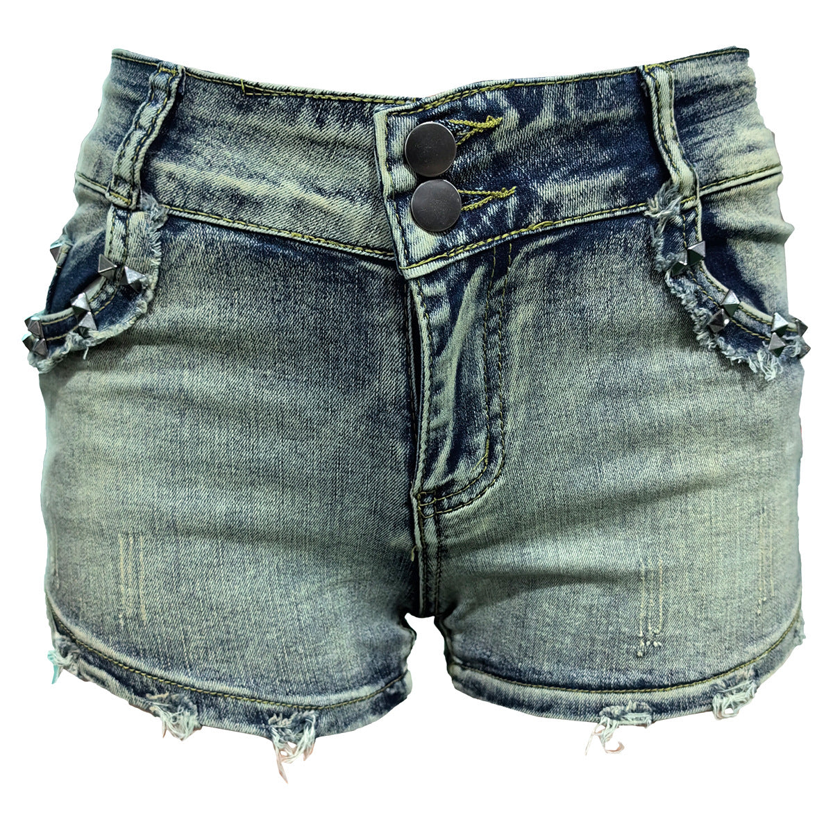Denim Mid Rise Fashion Women's Denim Shorts 4