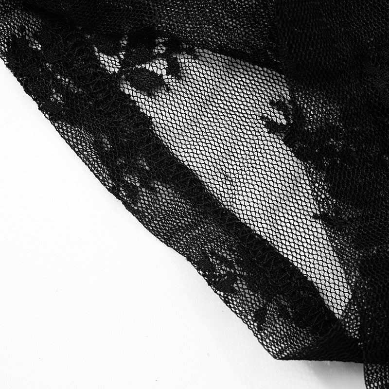 Women's Spring/Summer Lace Halter Neck Lace-Up Strapless Hollow Jumpsuit with Padding 18