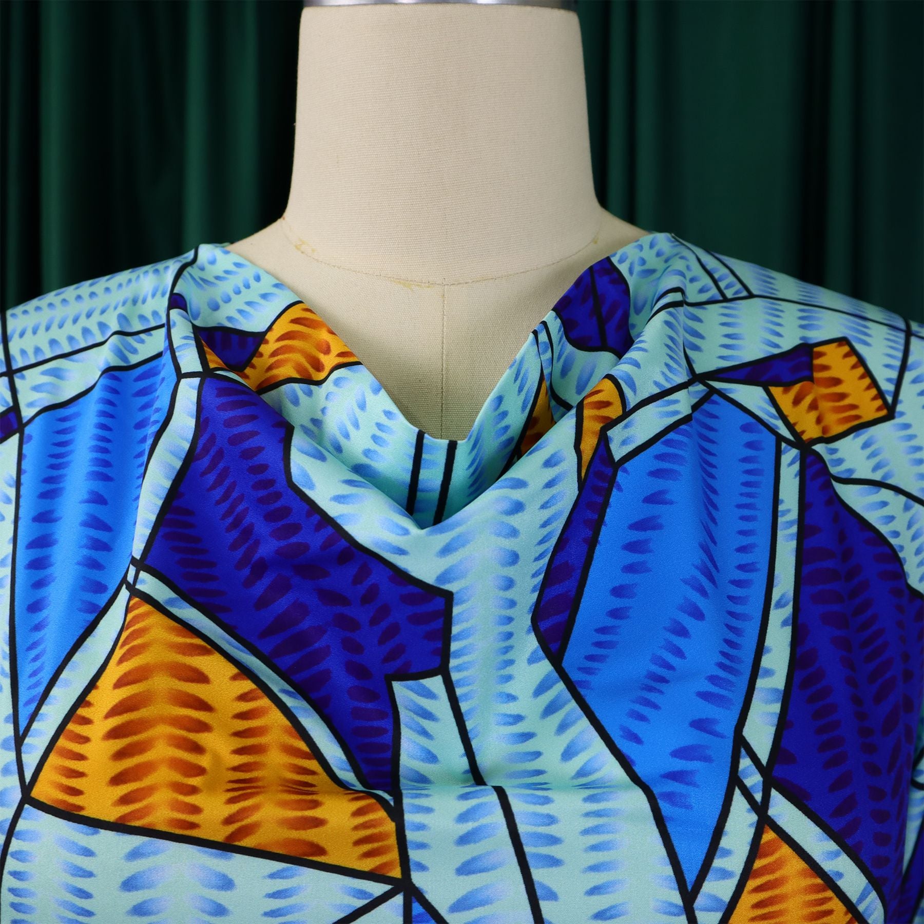 Women's Printed Short Sleeve Shirt Casual Loose Wide Leg Pants African Two-Piece Suit 21