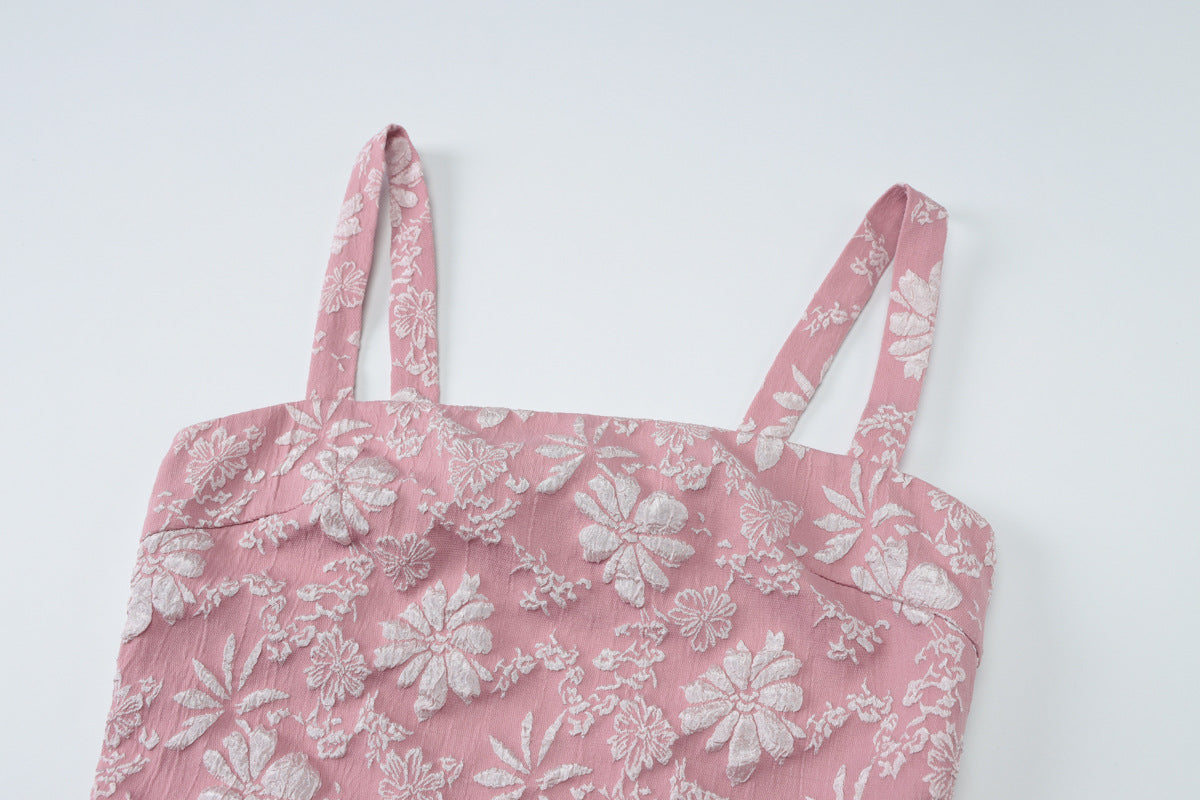 Women floral hollow Lace-Up Mini Strap Dress 10