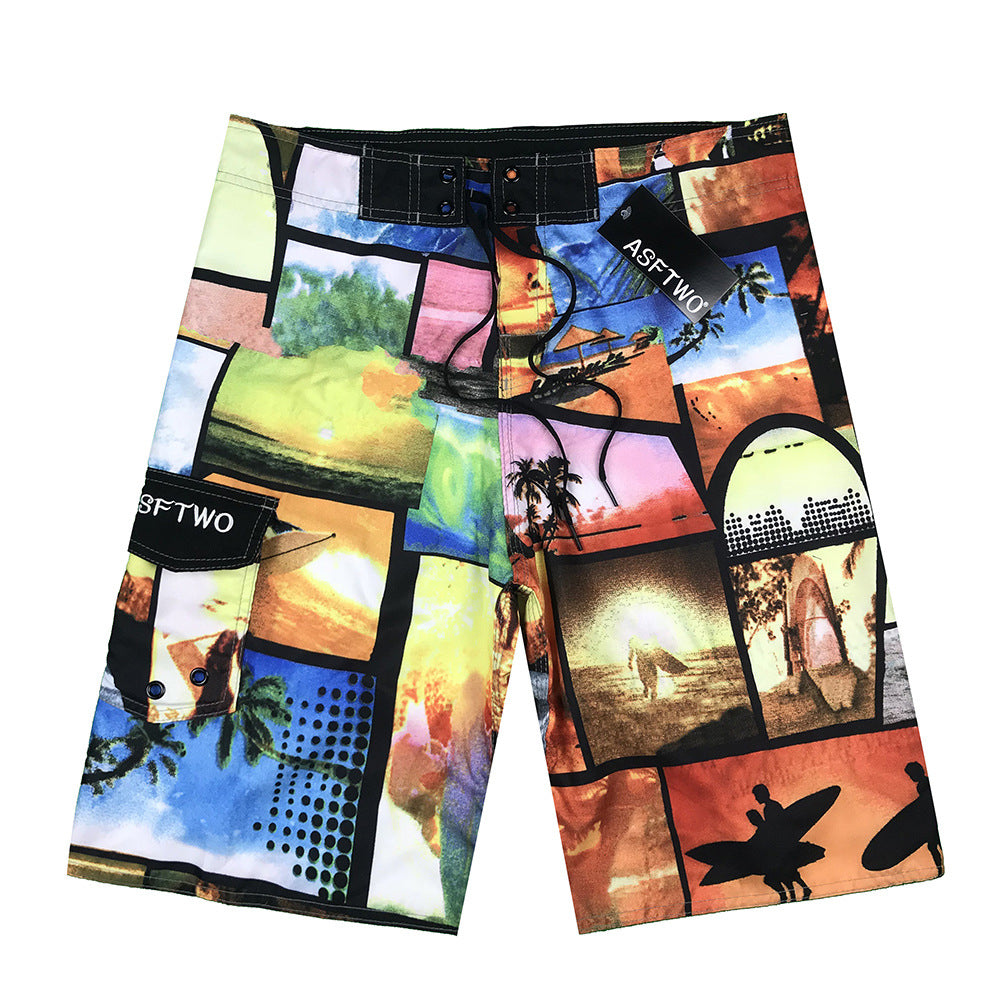 Men's fitness surfing quick-drying beach pants shorts 26
