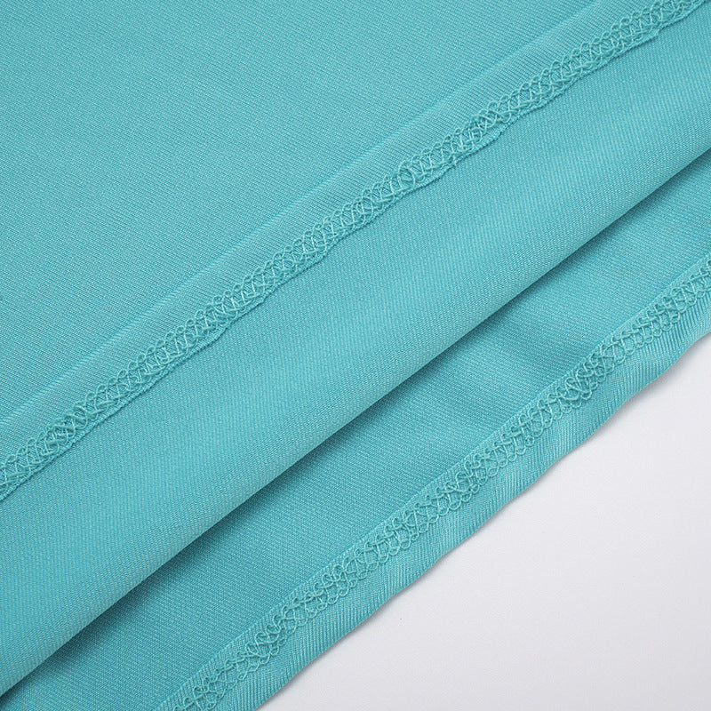 Women Off-Shoulder Bell Bottom Long-Sleeved Top and Skirt Two-Piece Set 27