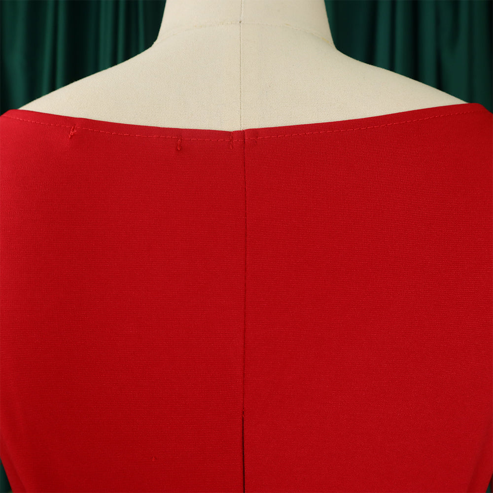 Plus Size African Women V-neck Top and Wide Leg Pants Two-piece Set 23