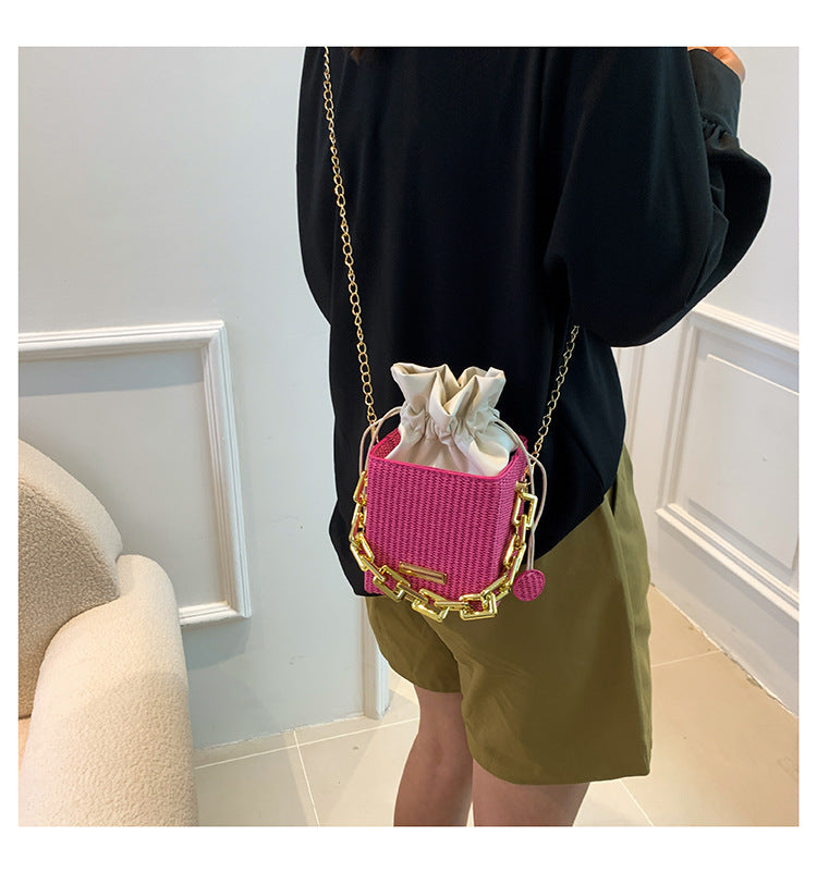 Women Mini Chain Handbag Shoulder Messenger Bag Small Square Bag 23