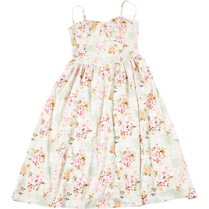 Summer women's clothing Chic sexy Low Back Slim Waist printed dress female 11