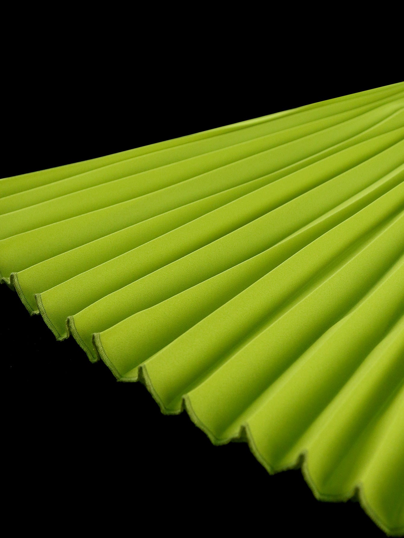 Fashion Elegant Green High Waist A-Line Pleated Formal Party Dress 8