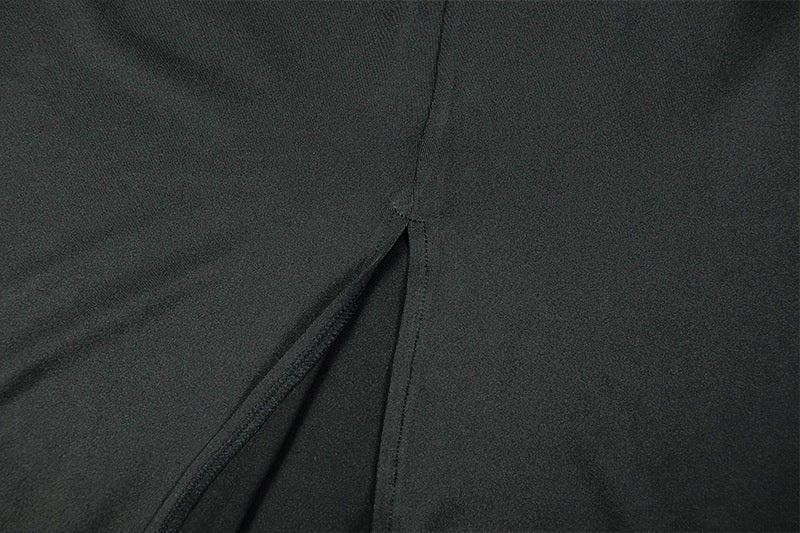 Women's Solid Chic Low Waist Halter Neck Sleeveless Long Dress 13