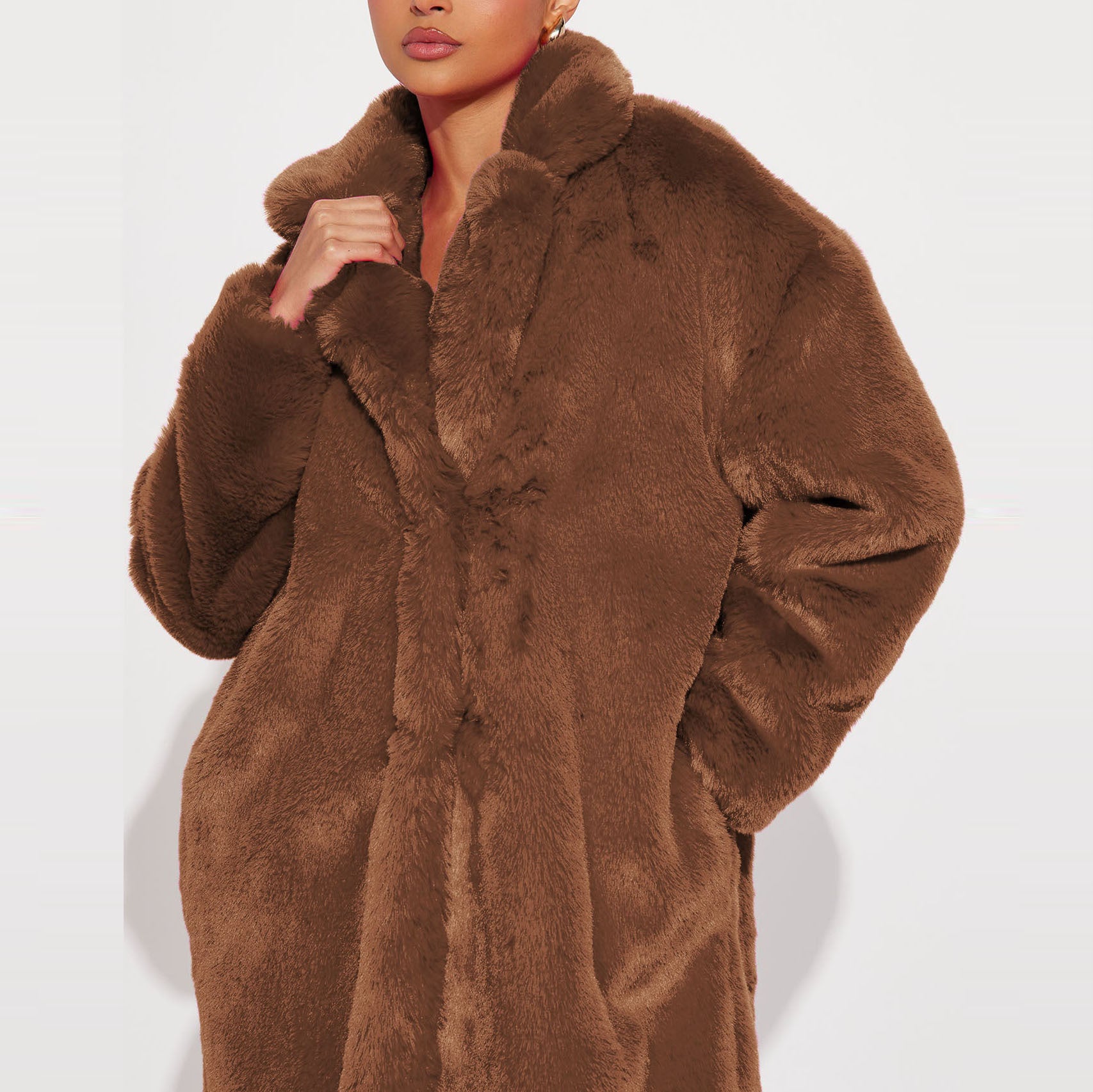 Women Faux Furry Coat 20