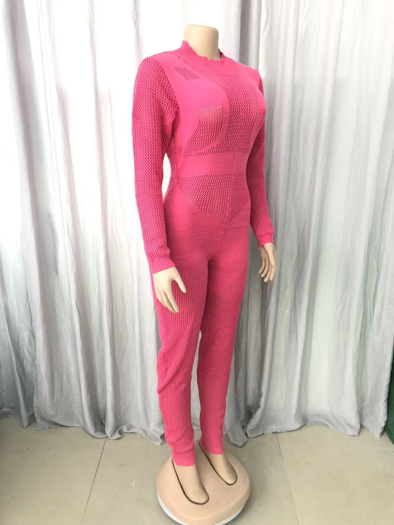 Women's Fashion Wool Knitting Jumpsuit 7