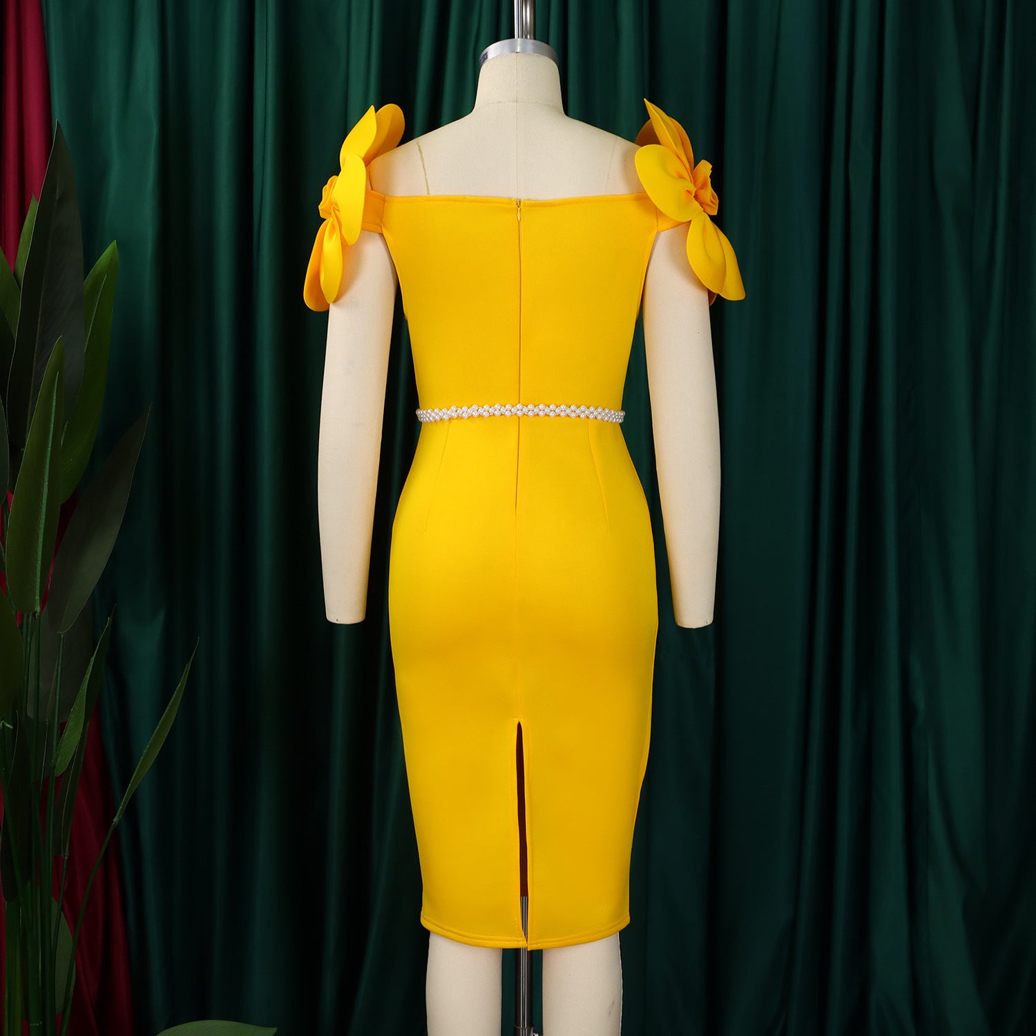 Floral Elegant Off Shoulder Formal Party Dress 26