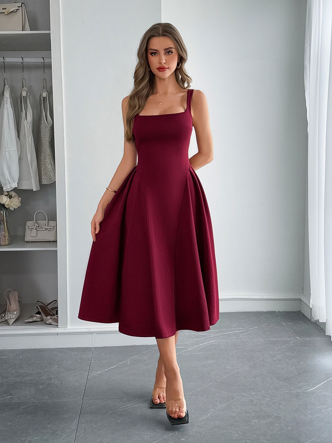Spring/Summer Women's Casual Strappy A-Line Long Dress