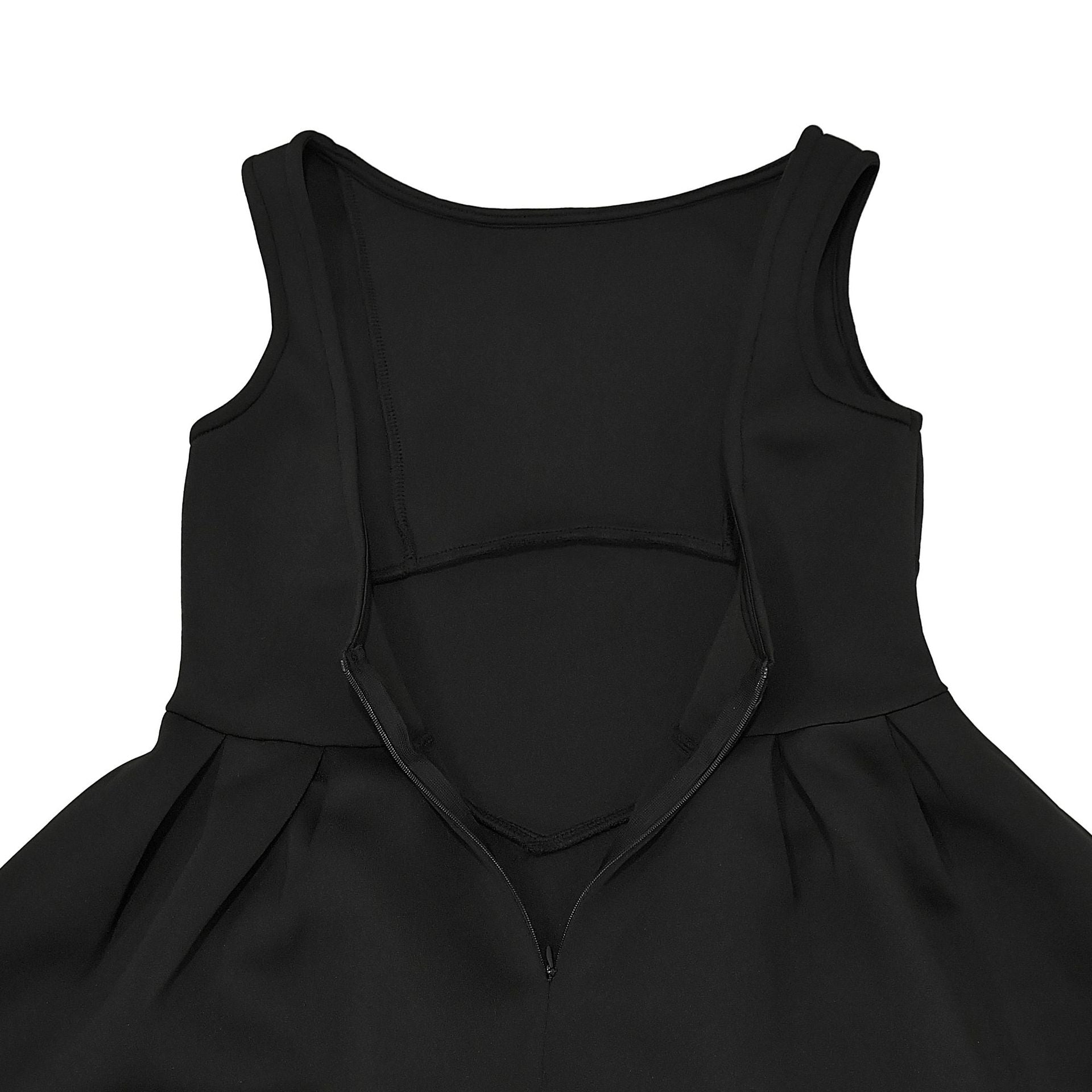 Fashionable women's Low Back retro sleeveless Backless A-line long dress 26