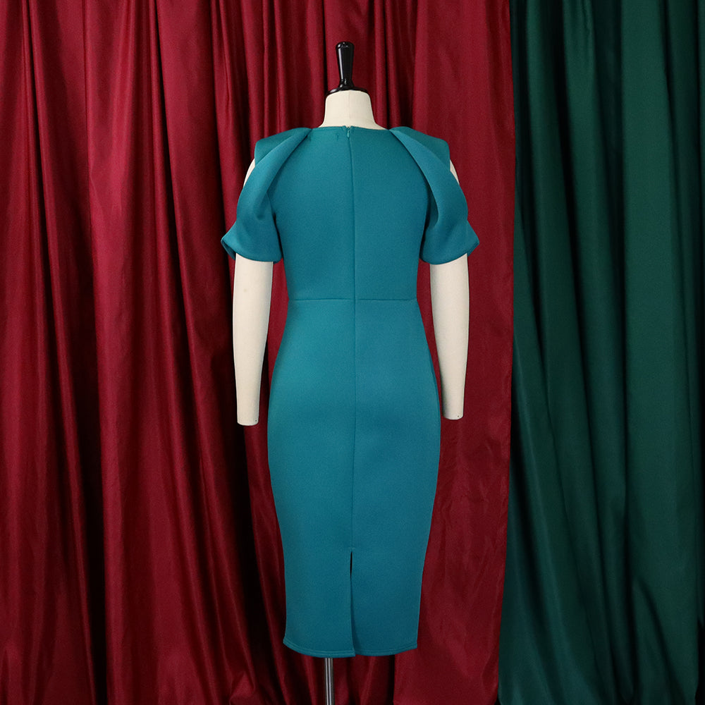 Women's Summer Plus Size Women's Bodycon Office Chic Dress 11