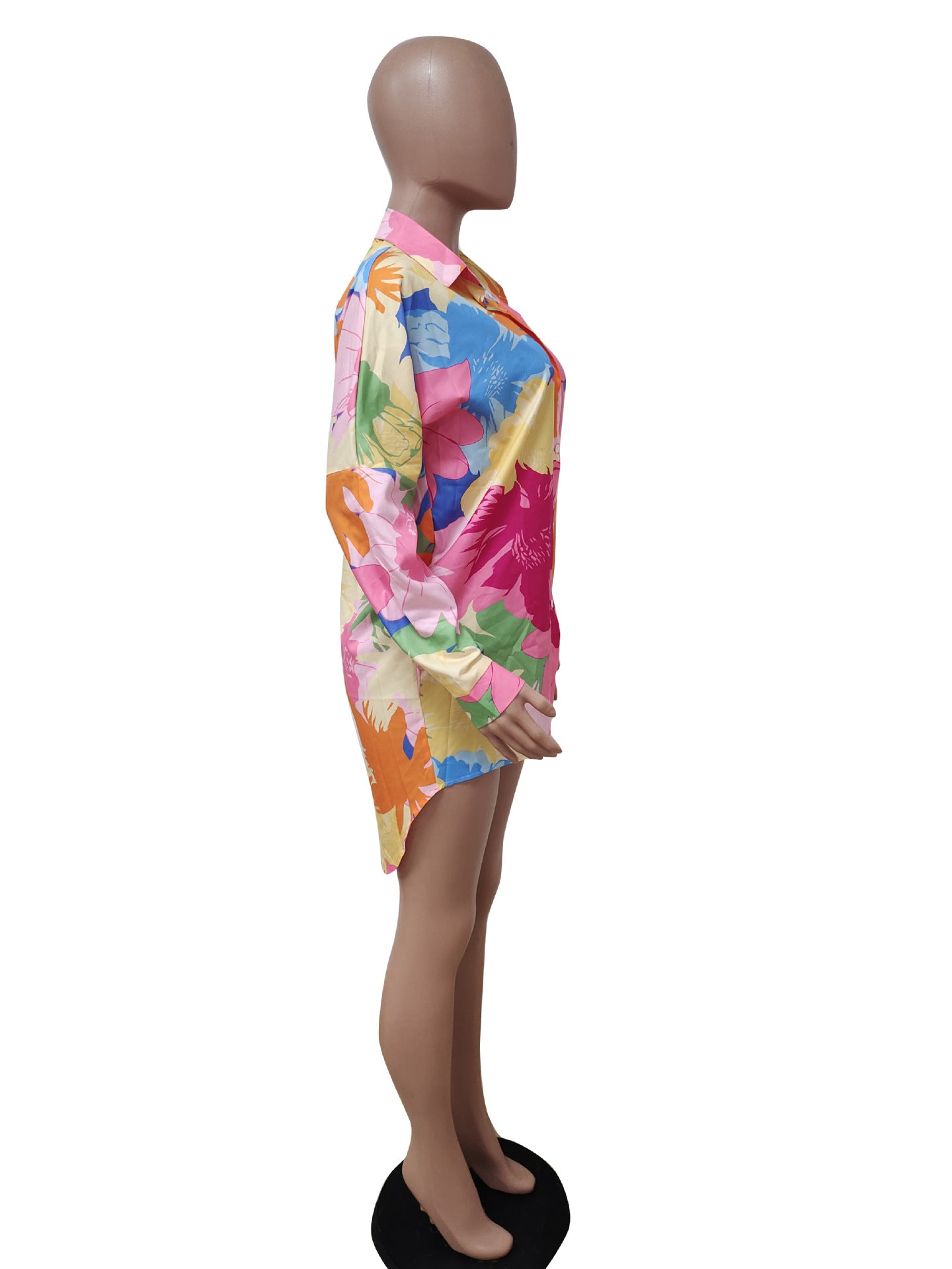 Women's Tie Dye Print Fashion Cardigan Dress 18