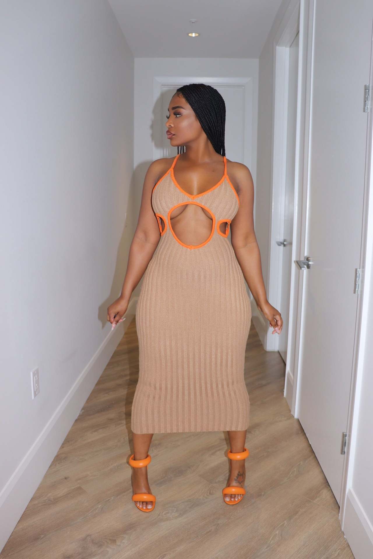 Sex Straps Cutout Long Dress 3