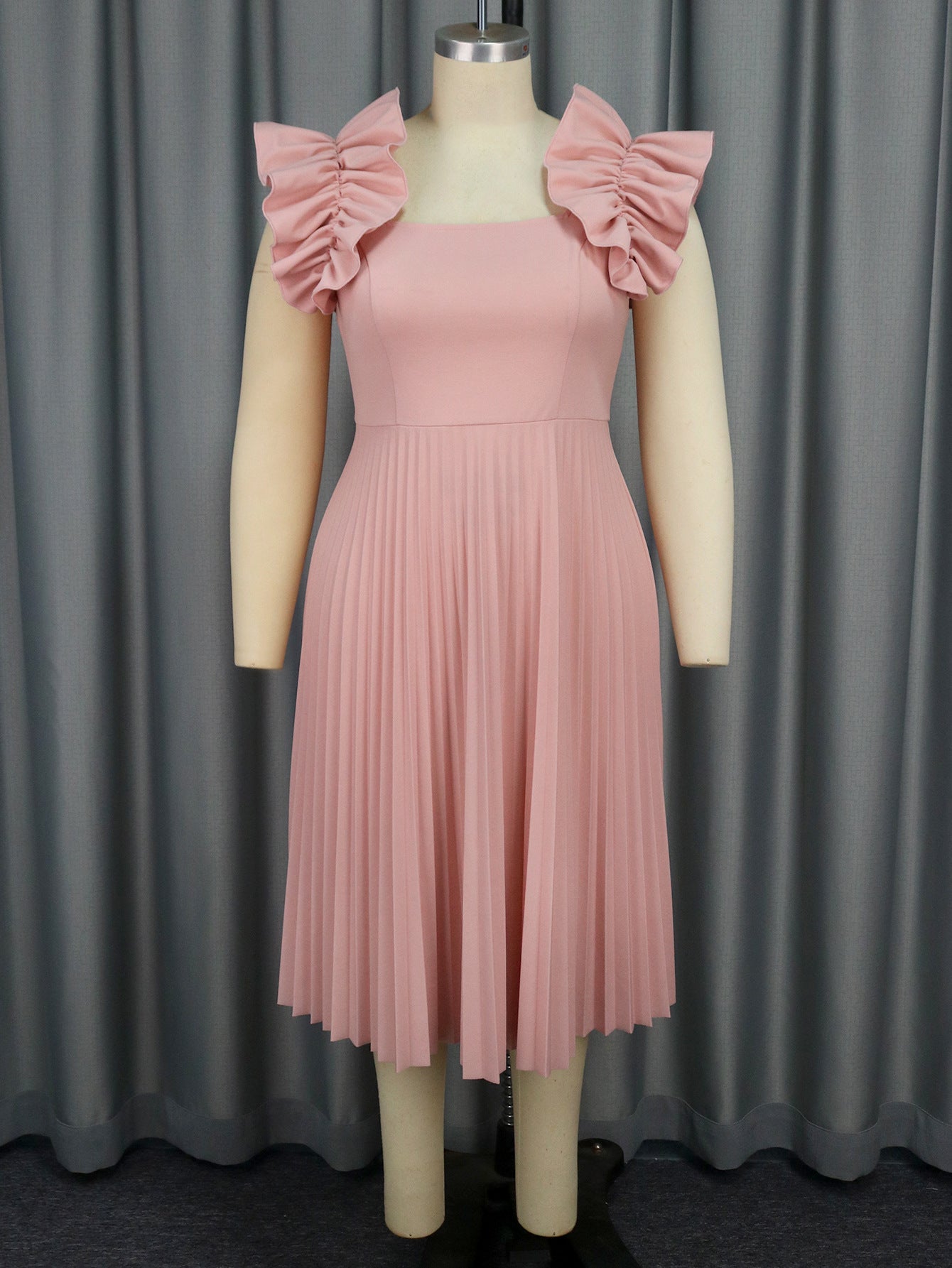 Women sleeveless Formal Party pleated Dress 3