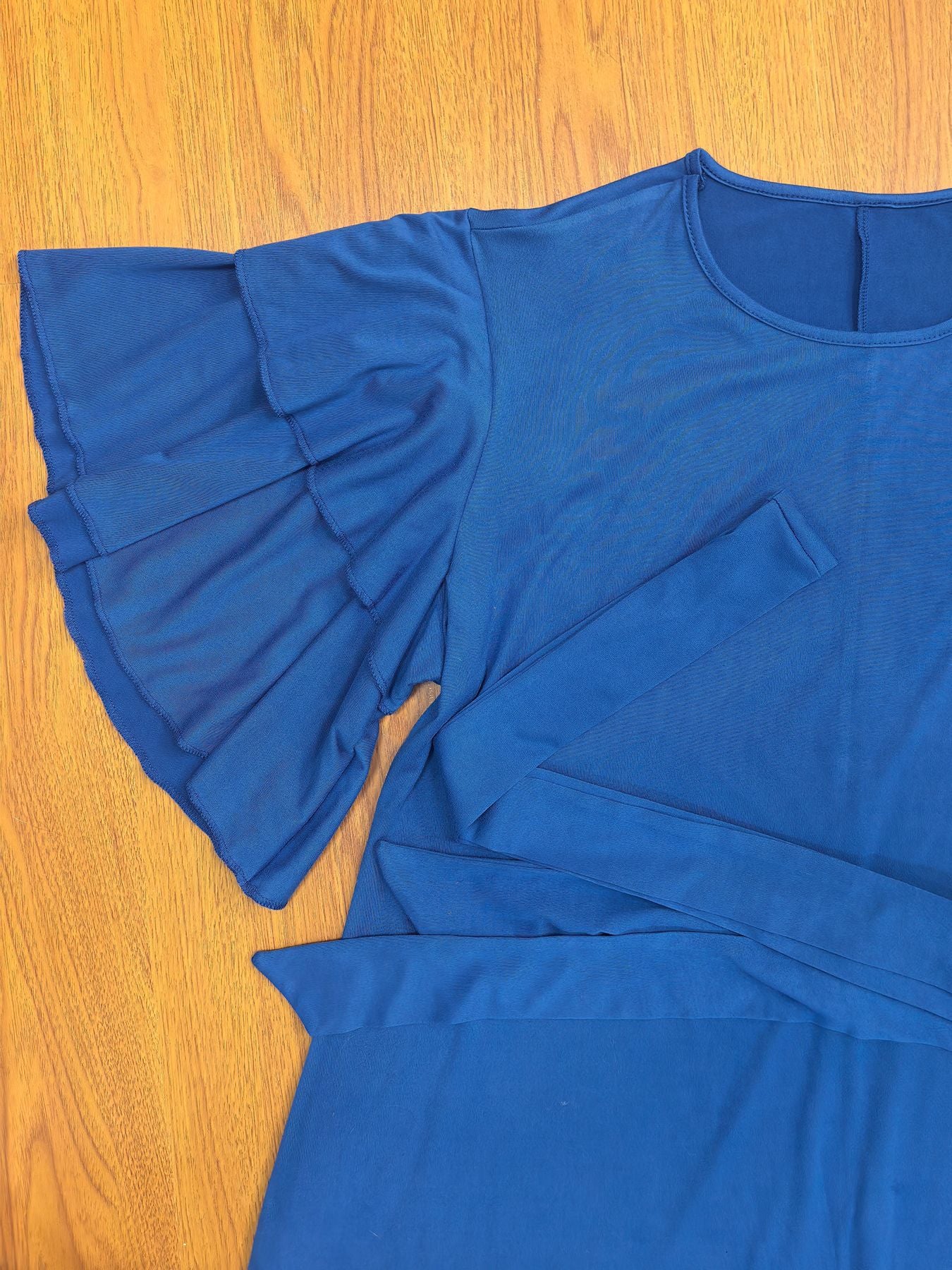 Summer Plus Size Women’s Solid Color Casual Slit Elegant Dress 6