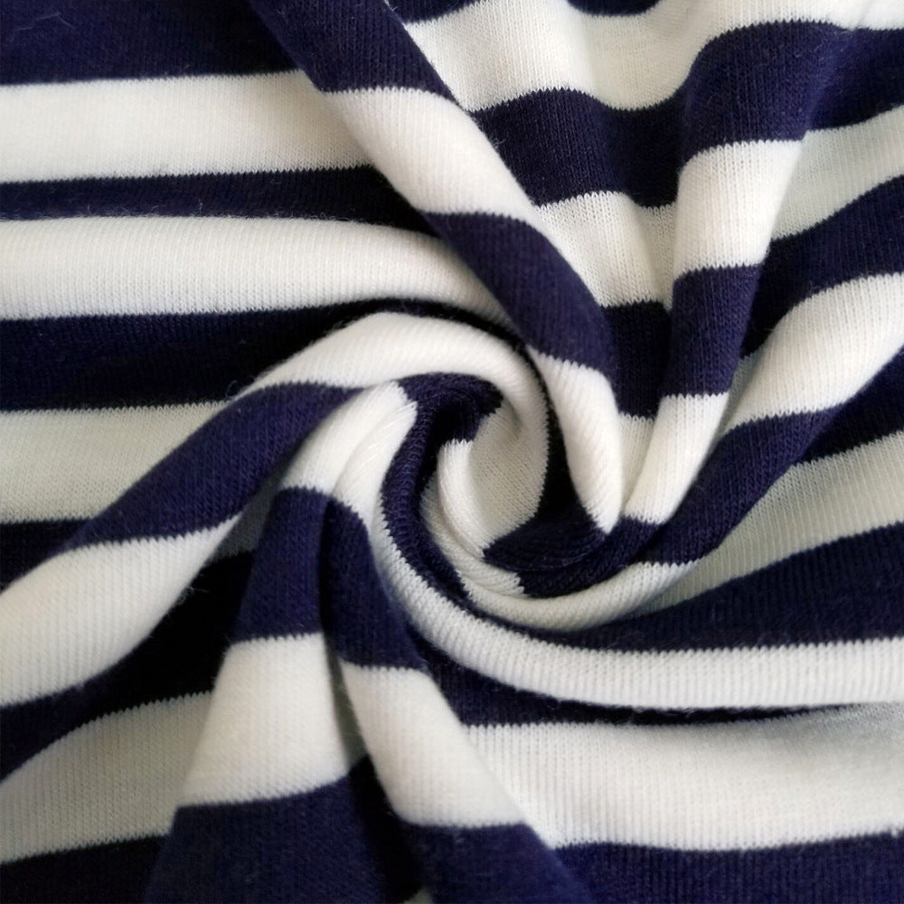 Summer Striped Print Pocket Dress 21