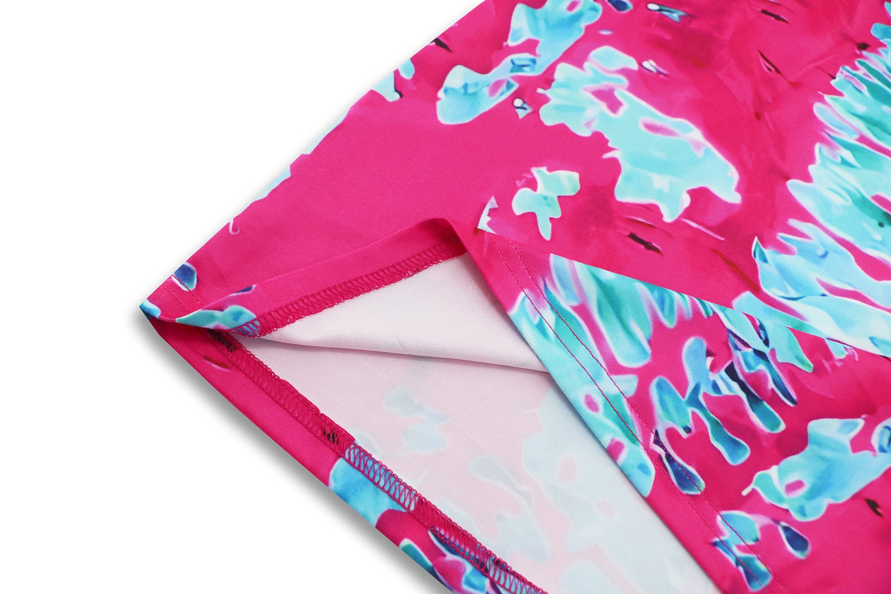 Women Sexy One Shoulder Slash Shoulder Tie Dye Print Dress 24