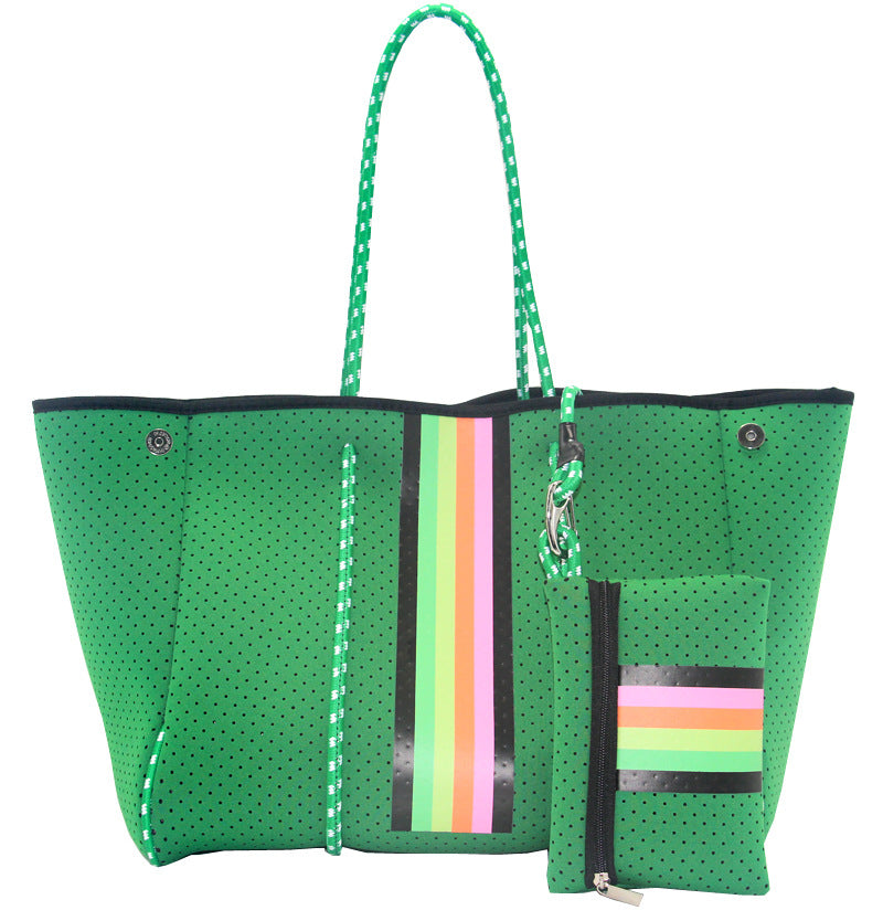 Diving Material Tote Crossbody Shoulder Bag Outdoor Casual Large Capacity Beach Handbag 24