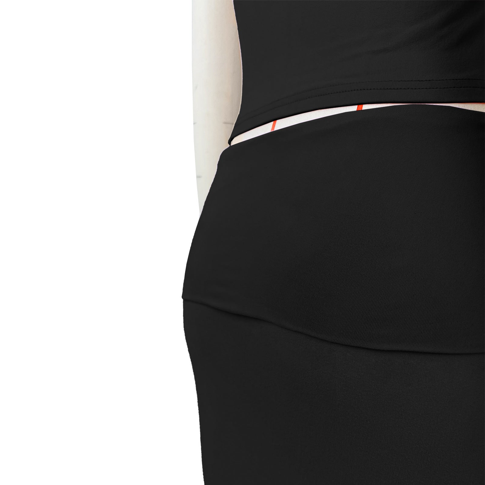 Women's Solid Color Round Neck Sleeveless Top and Long Skirt Two Piece Set 19