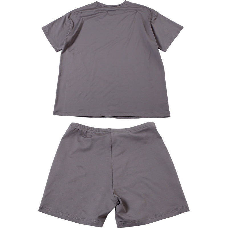 Women summer Casual print Top and shorts Two Piece Set 11