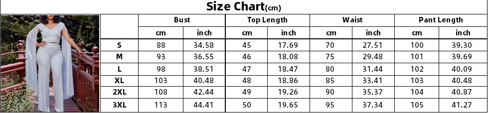 Plus Size African Women V-neck Top and Wide Leg Pants Two-piece Set 12