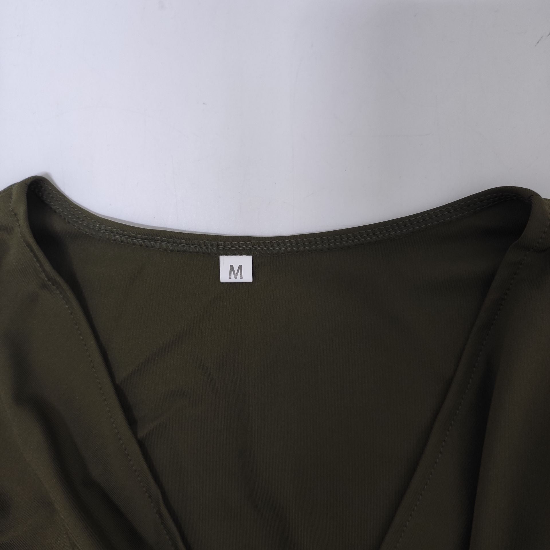 Women Sexy Solid V Neck Dress 25