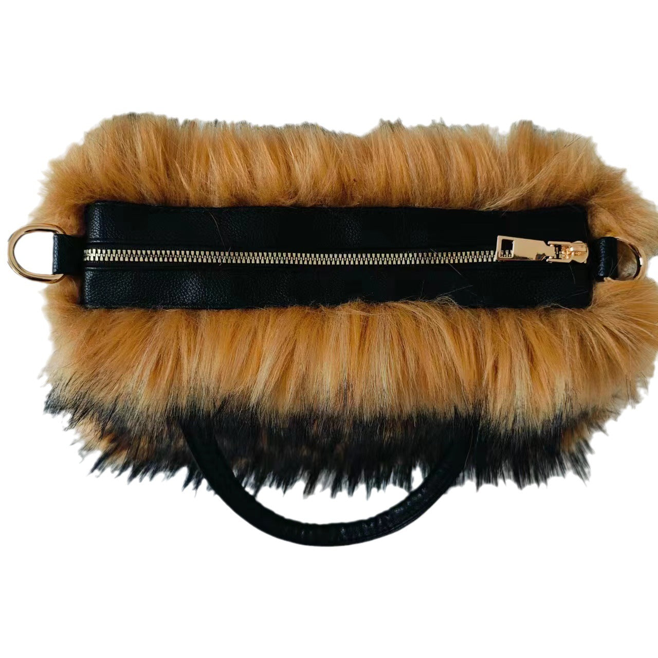 Faux fur plush handbag Faux raccoon fur handbag 14