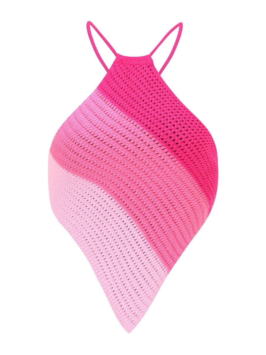 Women's Strapless Tops Beach Halter Neck Knitting Camisole 21