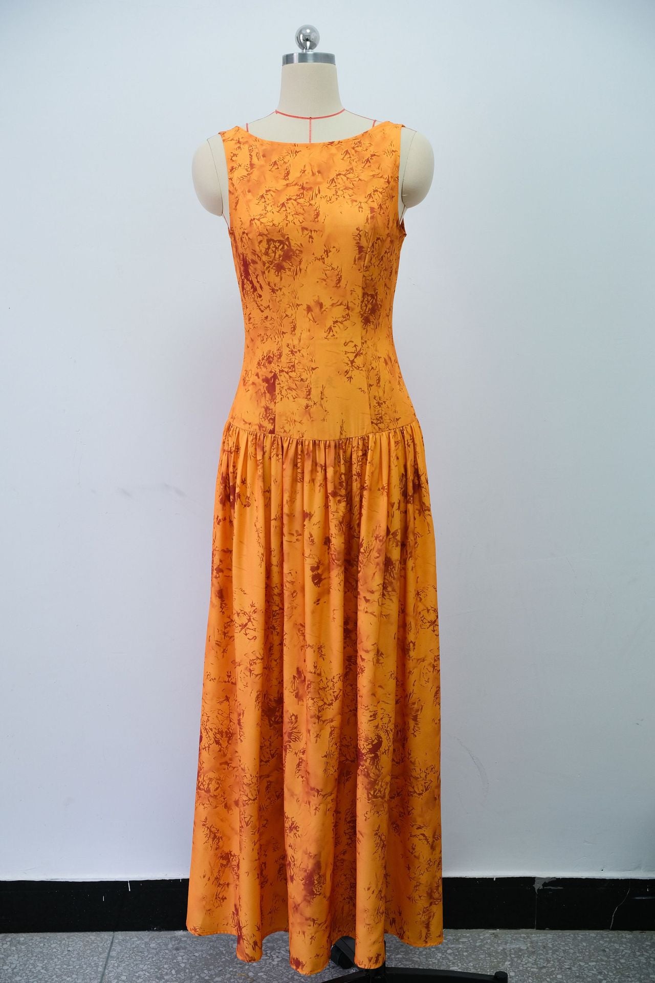 Women Summer Print Sleeveless Maxi Dress 5