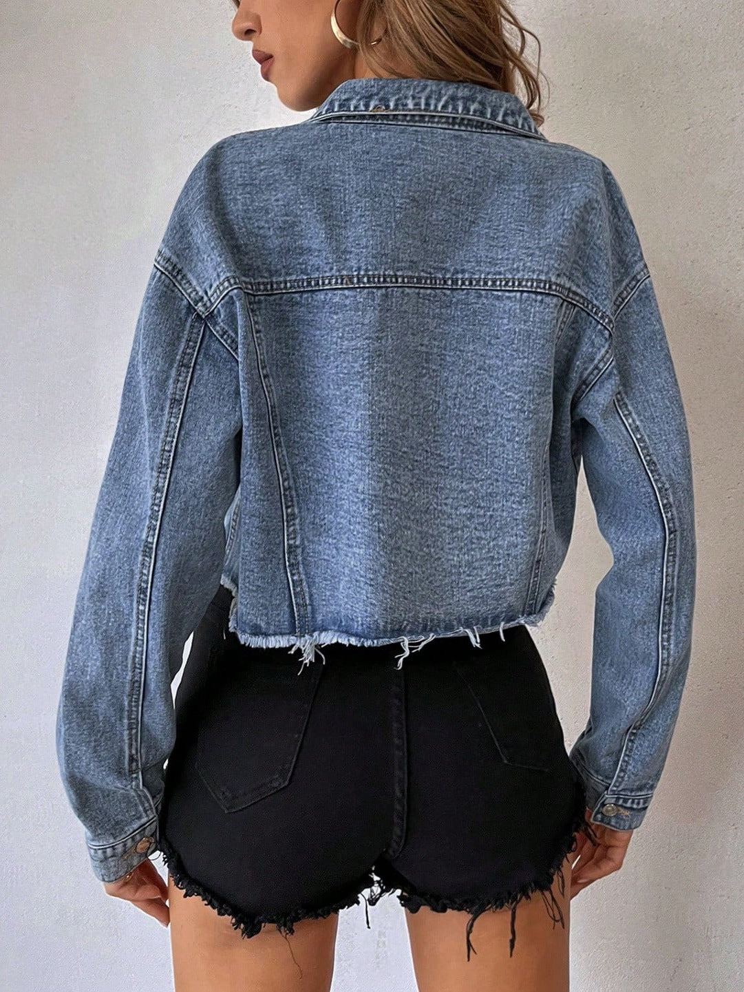 Casual Fashion Women's Denim Jacket 3