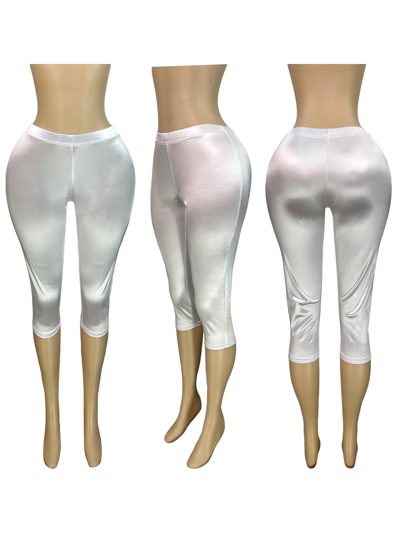 Women's Stretch Satin Shorts 11