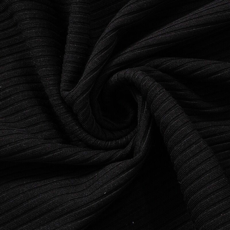 Women Fall Half Turtle Neck Long Sleeve Ribbed Dress 16