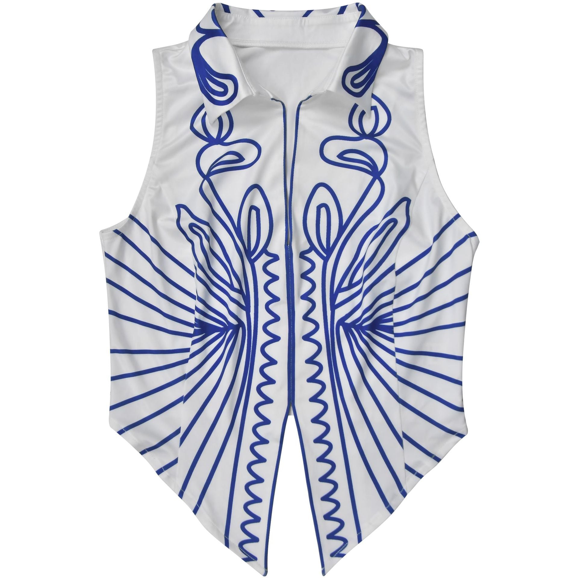 Women Elegant Printed Top and Pants Two-Piece Set 16