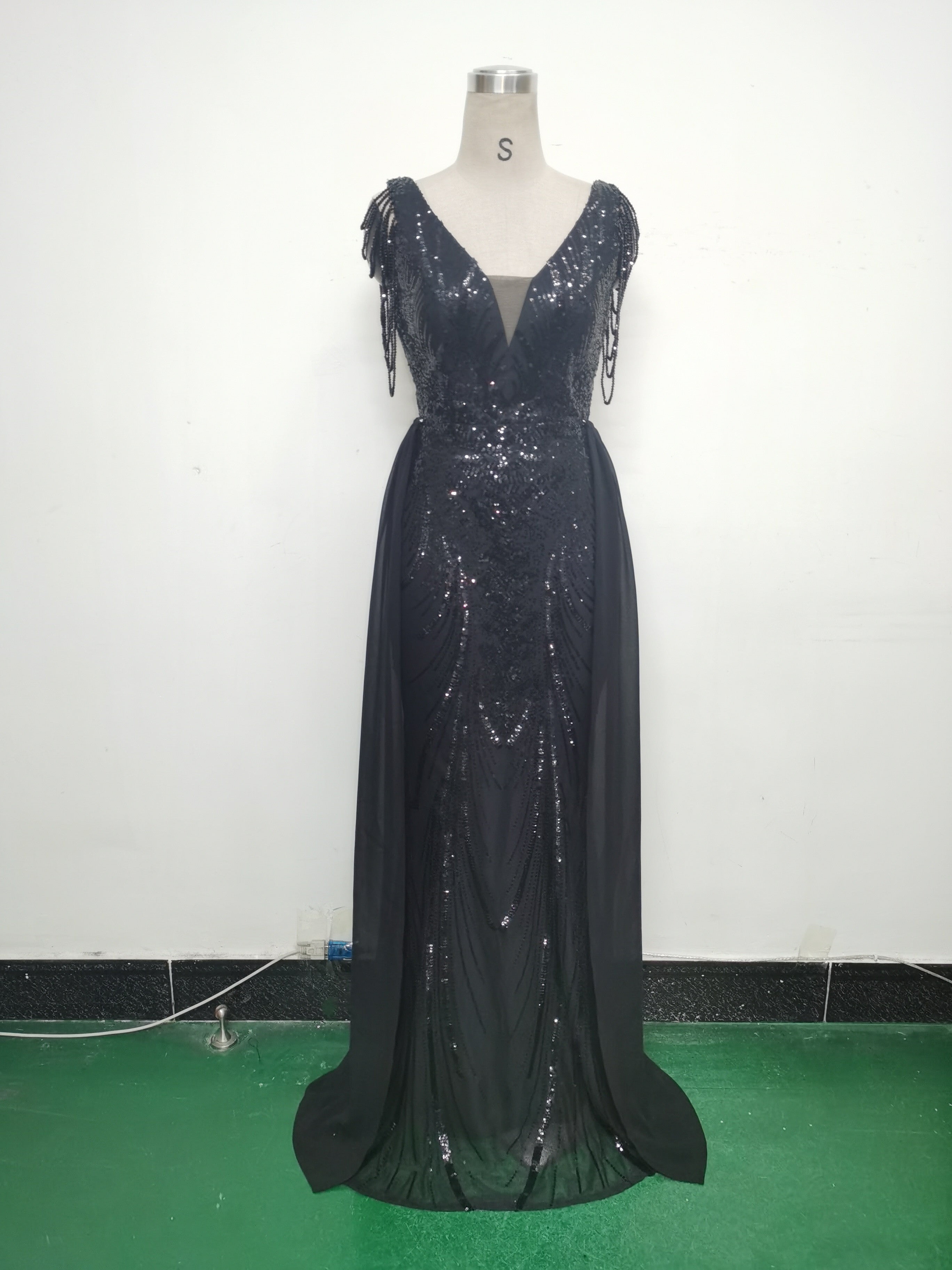 Sexy Rhinestone Chain Sequins Evening Dress 30