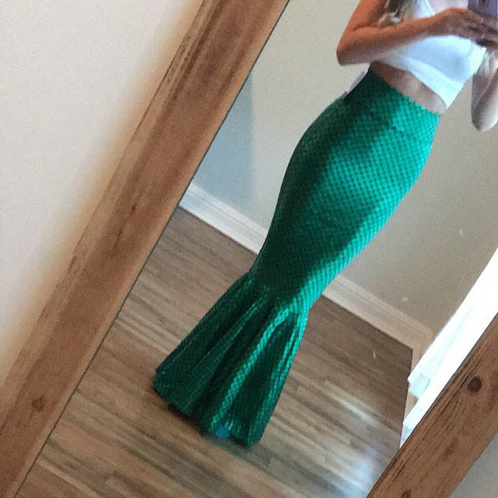 Sexy Mermaid High Waist Fishtail Skirt 16