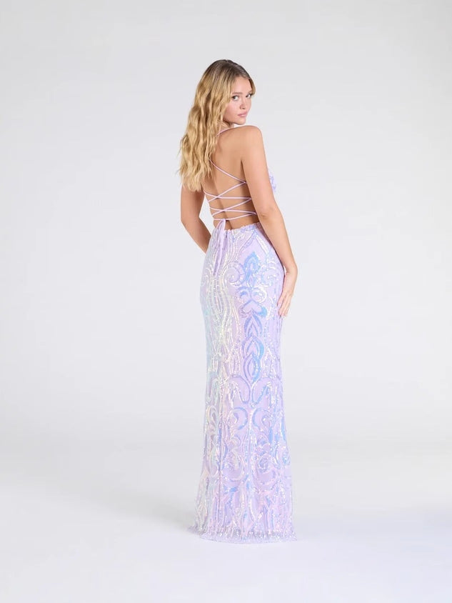 Women Party Sequined V-Neck Sexy Evening Dress 3