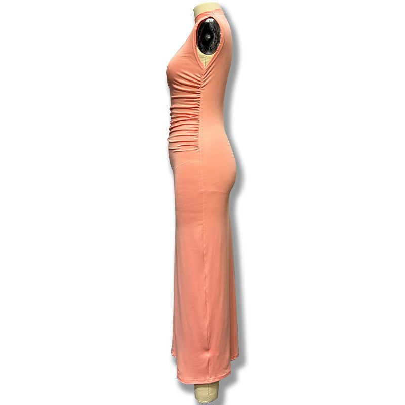 Sleeveless Round Neck Chic Casual Long dress for women 7