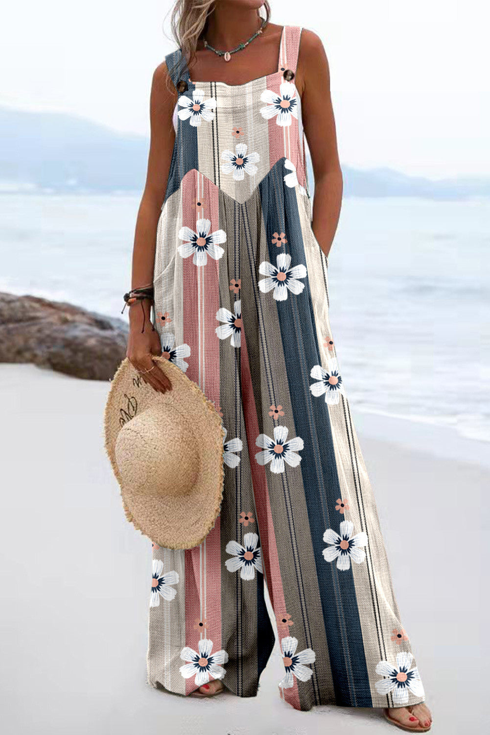 Women Summer Printed Jumpsuit 6