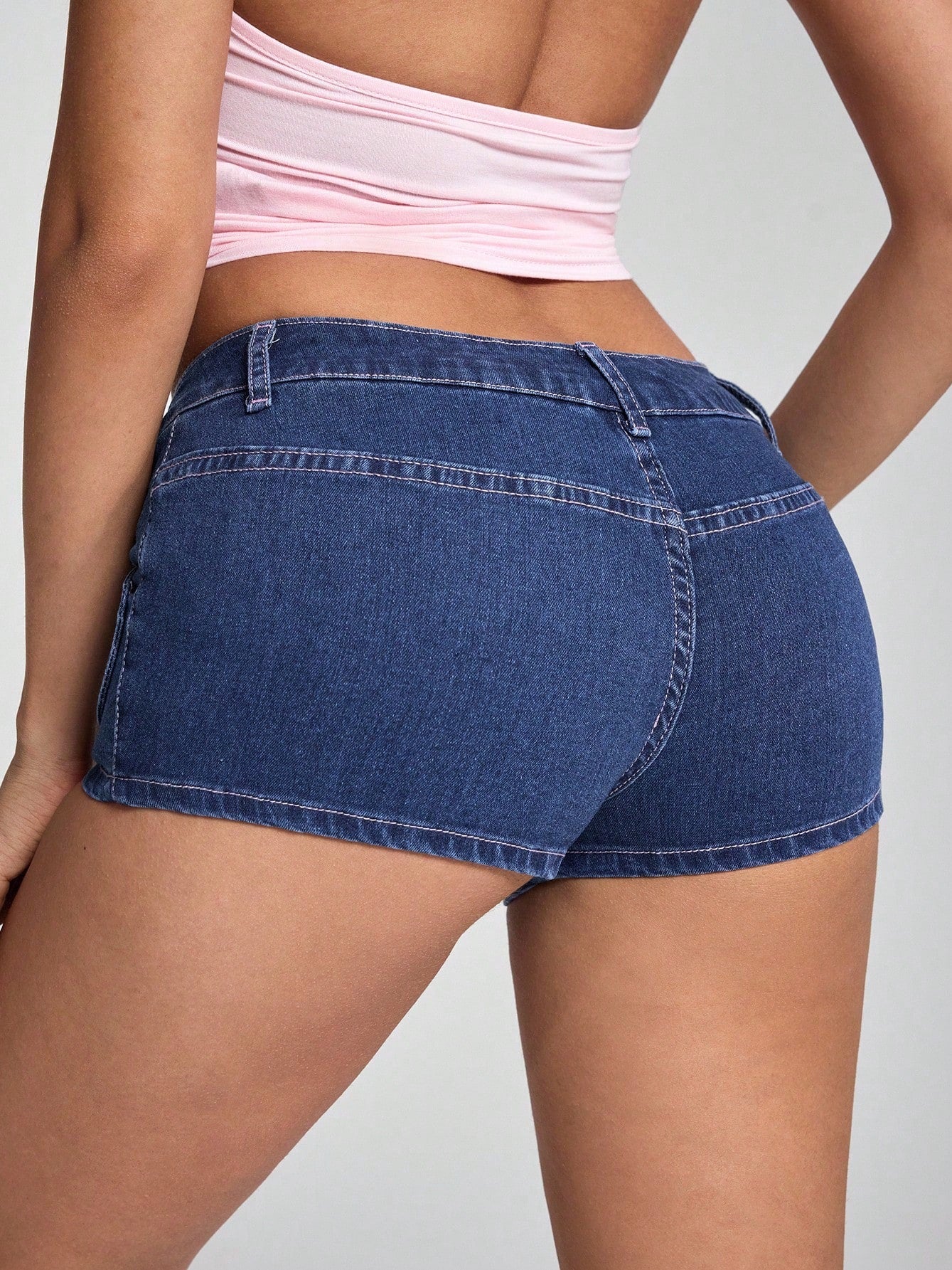 Women Casual Stretchy Denim Shorts 3