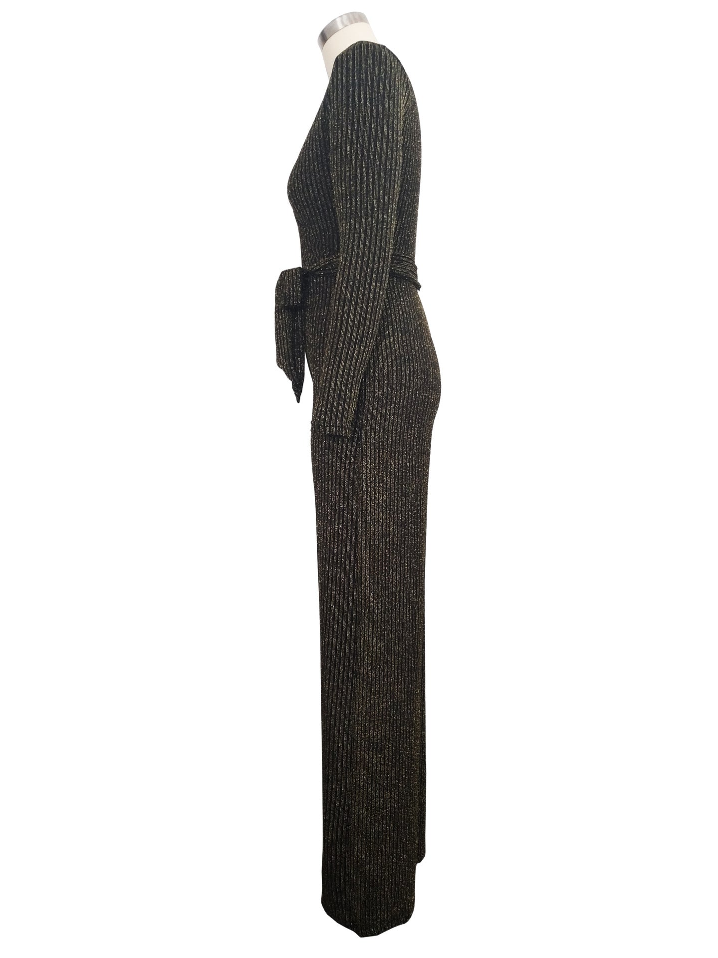 Winter Fashion V-Neck Belt Women's Jumpsuit 27