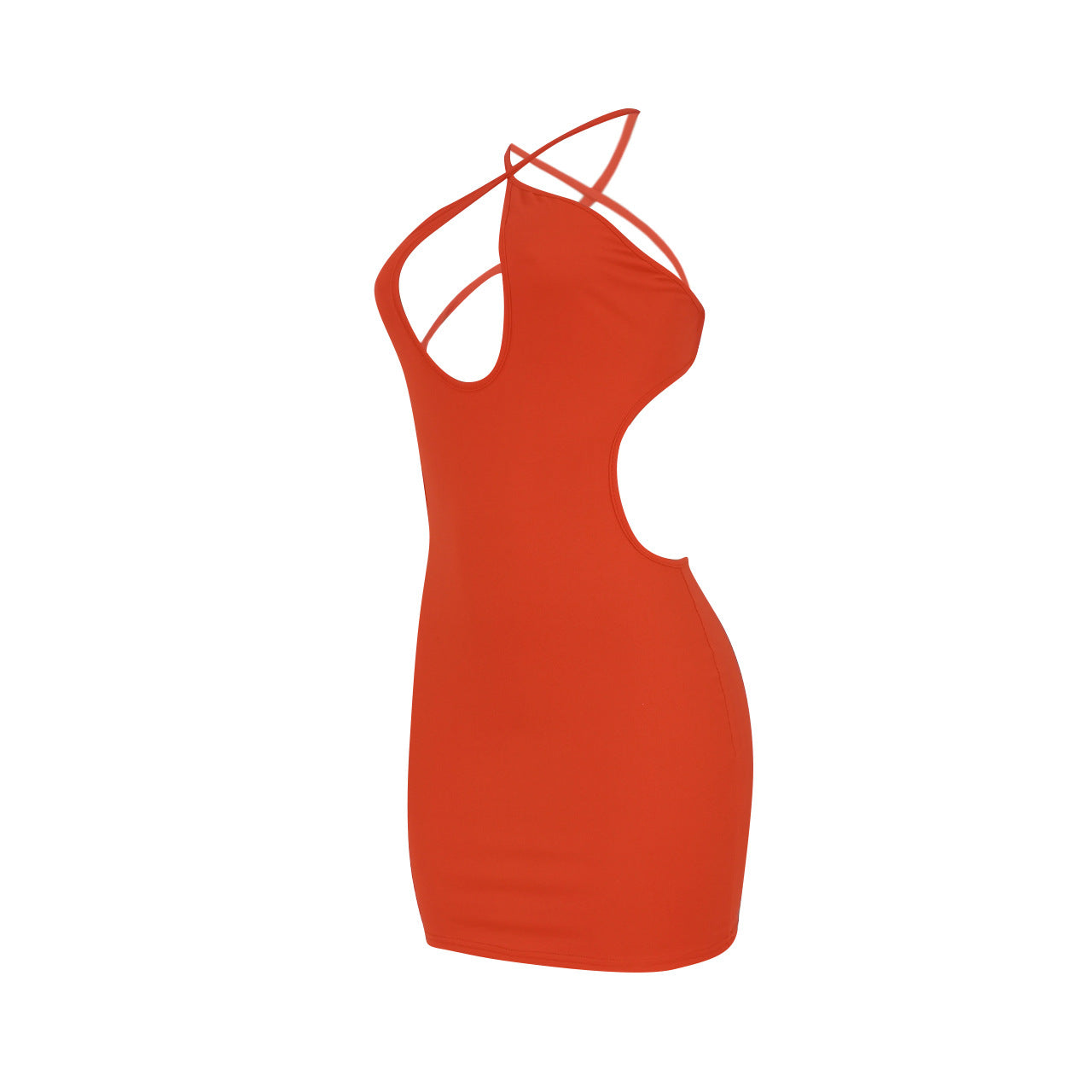 Women Sexy Cross Lace-Up Backless Dress 10