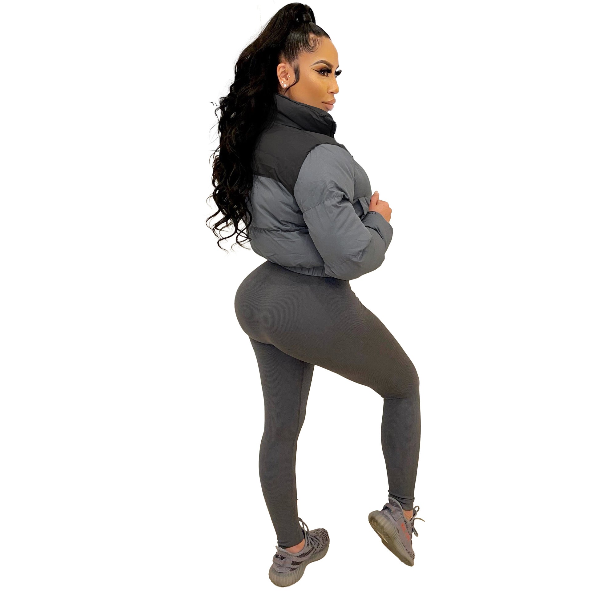 Autumn Winter Women's Coat Trendy Cotton-padded Short Jacket 13