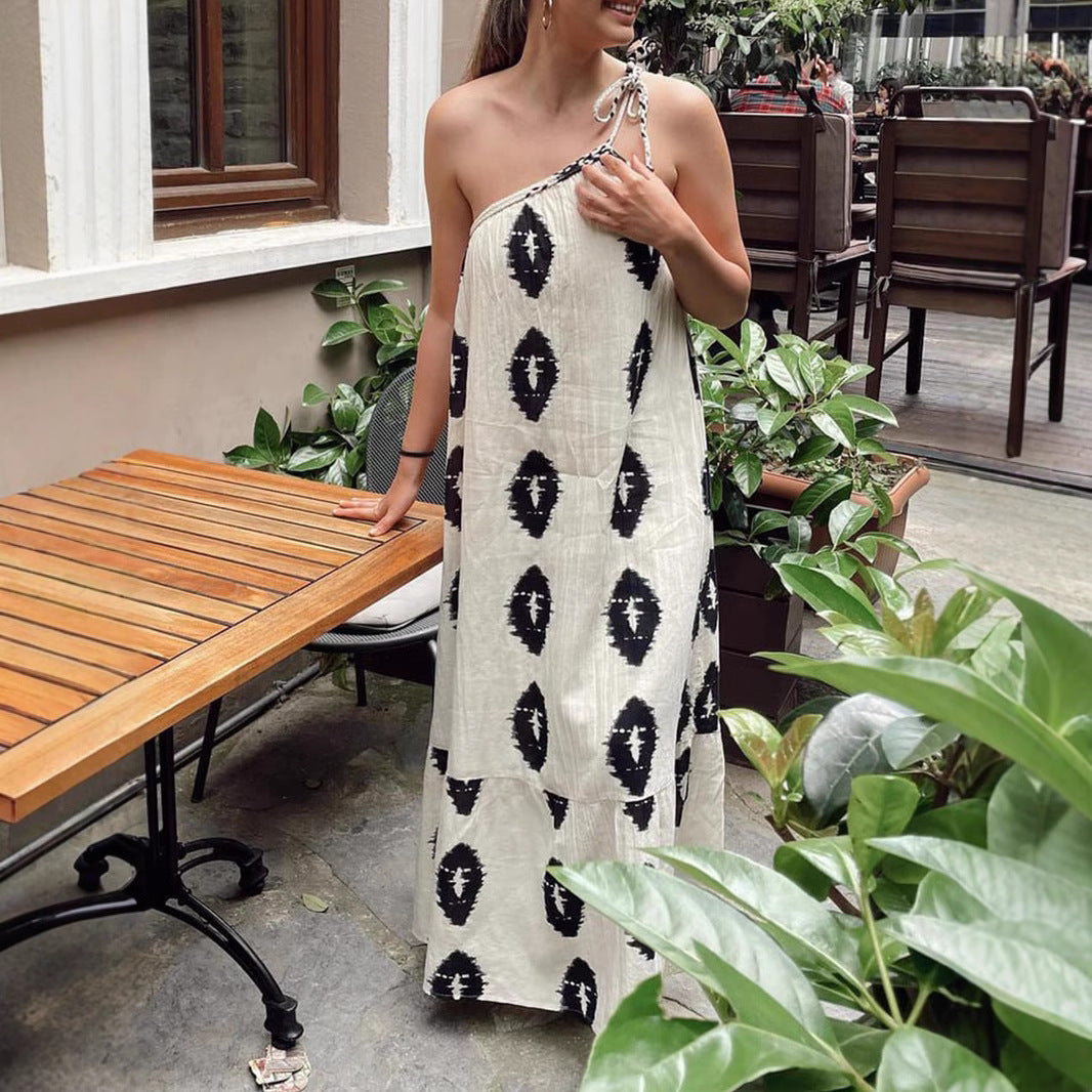 Summer Single Strap Beach Dress 6