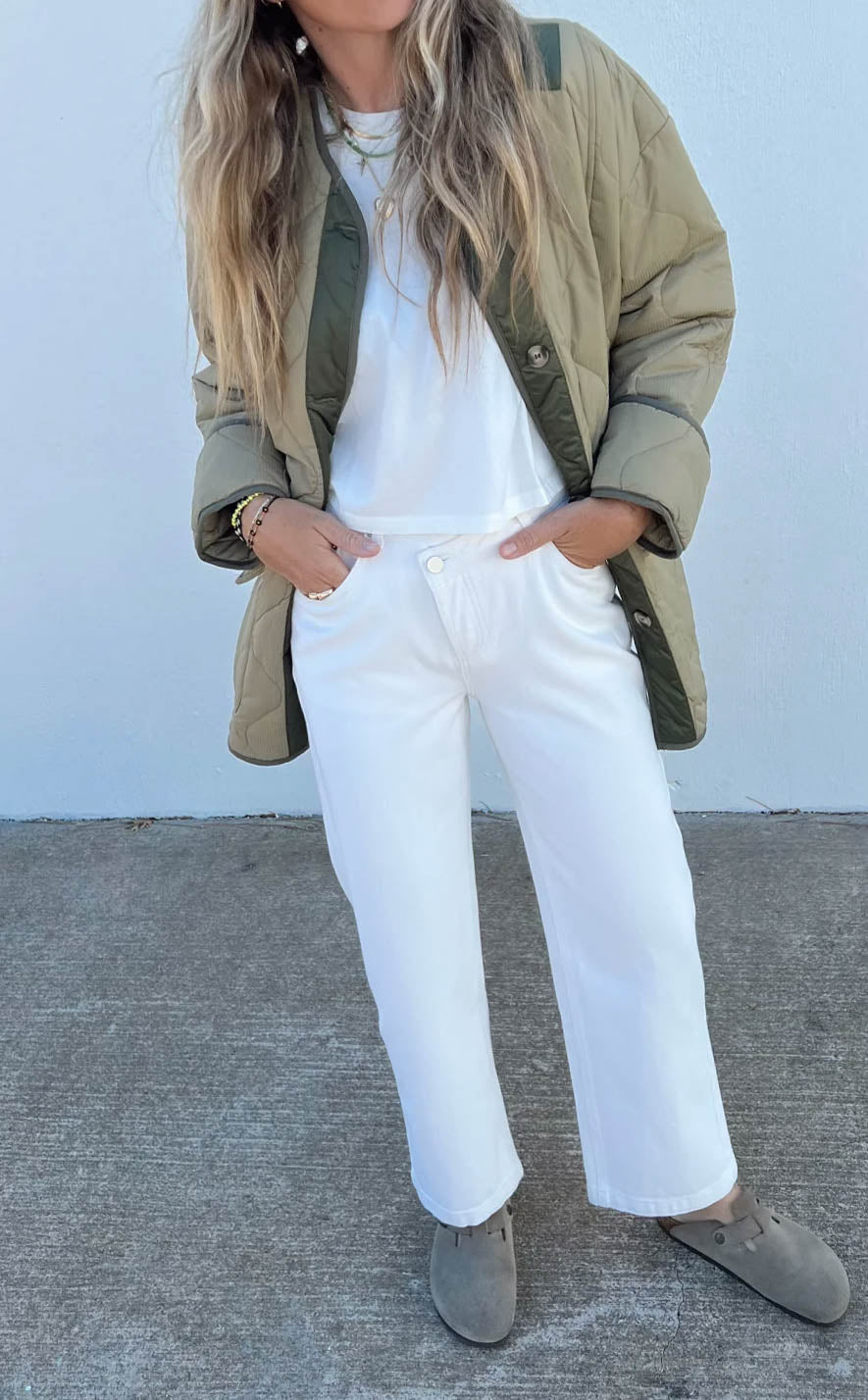 Women Autumn and Winter Pine Color Block Padded Jacket 20